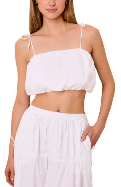Solid & Striped The Ivy Crop Bubble Camisole In White