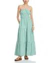 Solid & Striped The Jodie Tiered Dress In Blue