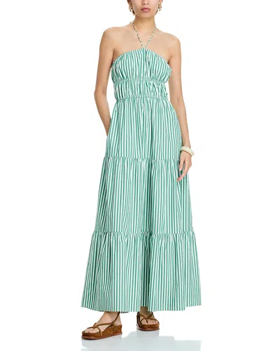Solid & Striped The Jodie Tiered Dress In Blue