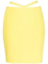 Solid & Striped The Kai Fitted Skirt In Yellow