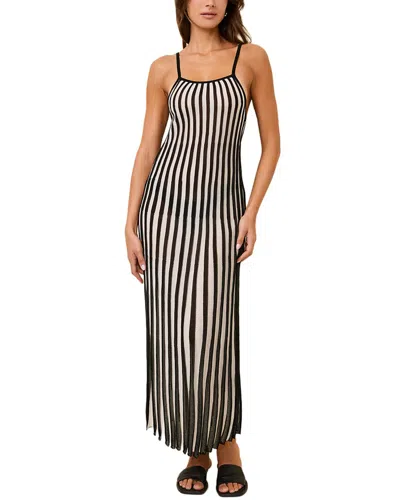 Solid & Striped Kaylee Stripe Cover-up Maxi Dress In Black