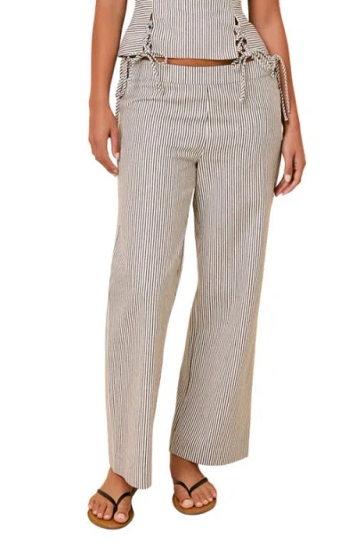 Solid & Striped The Kendall Stripe Pants In Gray