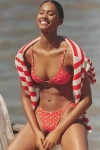 Solid & Striped The Lula Triangle Bikini Top In Red