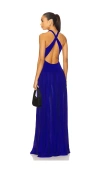 Solid & Striped The Maggie Crossback Maxi Dress In Blue