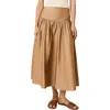 Solid & Striped The Magnolia Skirt Camel In Brown