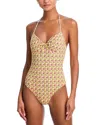 Solid & Striped The Malika Underwire One Piece Swimsuit In Multi