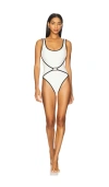 Solid & Striped The Melanie One Piece Swimsuit In White