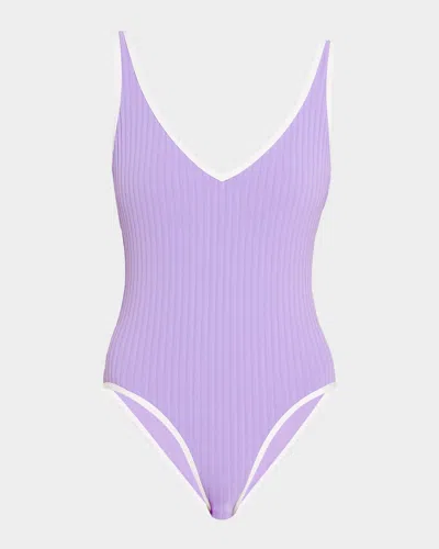 Solid & Striped The Michelle One-piece Swimsuit In Animal Print