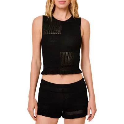 Solid & Striped The Milena Open Stitch Sweater Tank In Multi