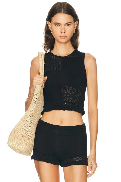 Solid & Striped The Milena Open Stitch Sweater Tank In Multi