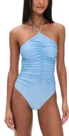 Solid & Striped The Mina One Piece Blue Lagoon In Blue