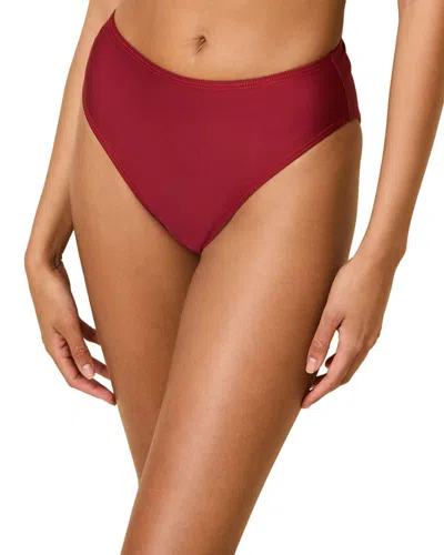 Solid & Striped The Miranda Bikini Bottom In Burgundy