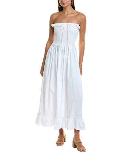 Solid & Striped The Nikki Midi Dress In White