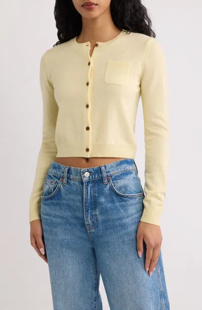 Solid & Striped The Noah Wool & Cashmere Cardigan In Neutral