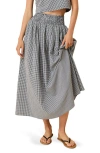 Solid & Striped The Noreen Maxi Skirt In Gray