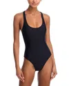Solid & Striped The Odette One Piece Swimsuit In Black
