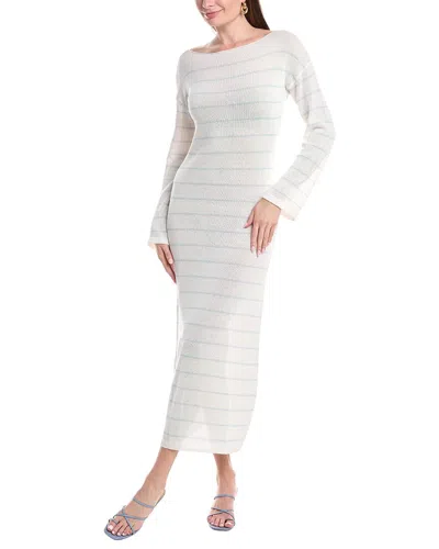 Solid & Striped The Polly Linen-blend Maxi Dress In White
