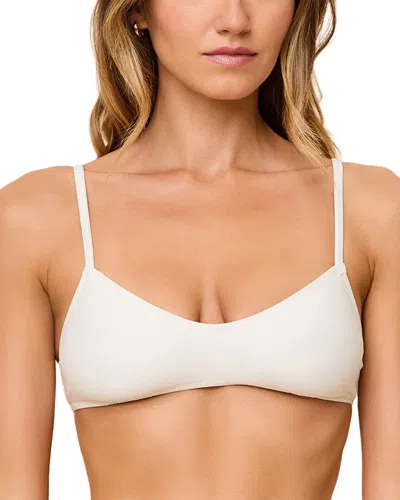 Solid & Striped The Rachel Bikini Top In White