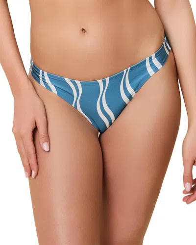 Solid & Striped The Rachel Bottom In Wavy Stripe French Blue
