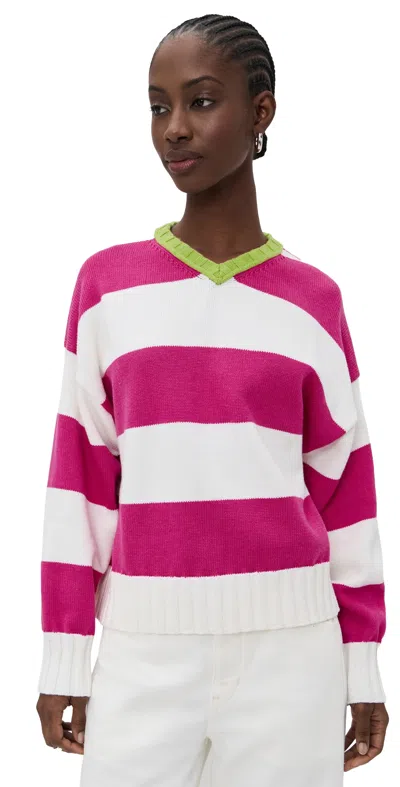 Solid & Striped The Reva Sweater Paradise Pink In Multi