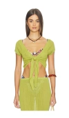 Solid & Striped The Rianne Top In Green