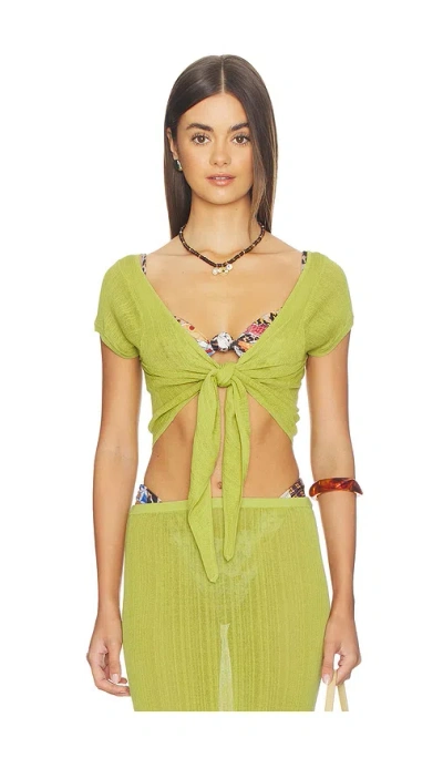 Solid & Striped The Rianne Top In Green