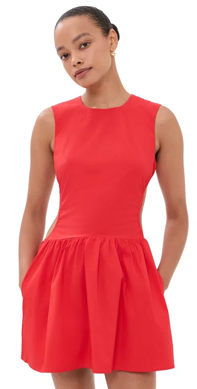 Solid & Striped The Sabine Mini Dress Lipstick Red