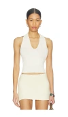 Solid & Striped The Shelby Sweater Tank In Neutral