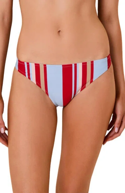 Solid & Striped The Tati Striped Bikini Bottoms In Multi
