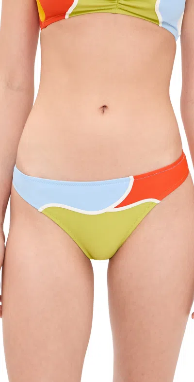 Solid & Striped The Teagan Bottom Floral Color Block In Multi