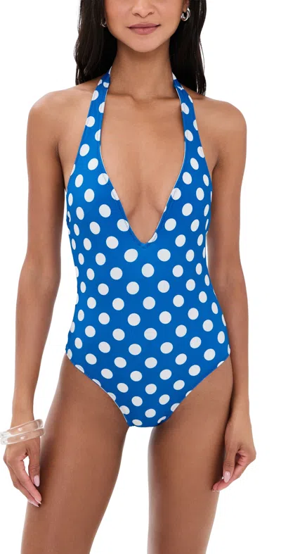 Solid & Striped The Willow Reversible One-piece Swimsuit Olympian Blue