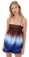 Solid & Striped The Yarden Top Twilight/raisin Brown In Multi