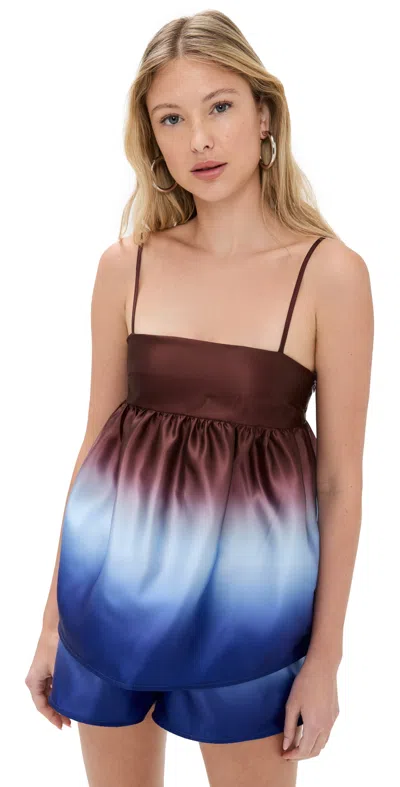 Solid & Striped The Yarden Top Twilight/raisin Brown In Multi
