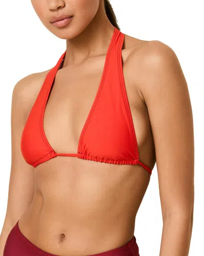 Solid & Striped The Yasmeen Bikini Top In Orange