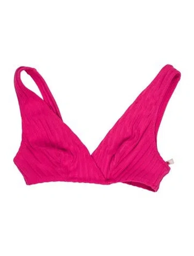 Pre-owned Solid & Striped Top In Pink