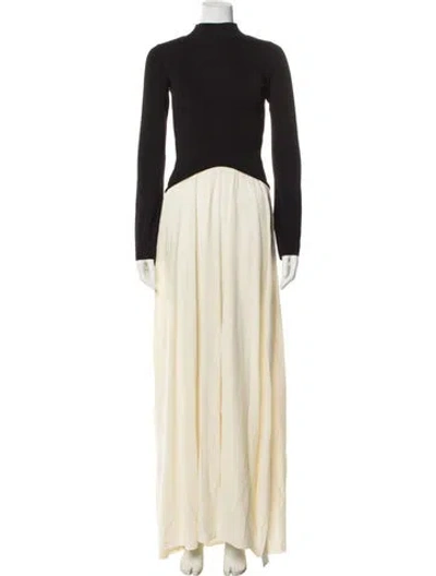 Pre-owned Solid & Striped Turtleneck Long Dress W/ Tags