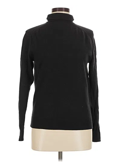 Pre-owned Solid & Striped Turtleneck Sweater In Black