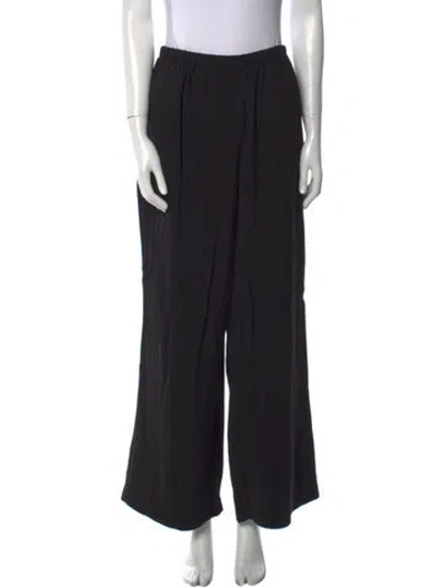 Pre-owned Solid & Striped Wide Leg Pants In Black