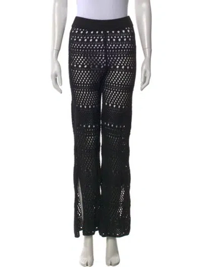 Pre-owned Solid & Striped Wide Leg Pants In Black