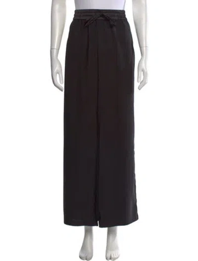 Pre-owned Solid & Striped Wide Leg Pants In Black