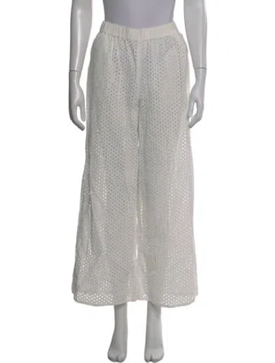 Pre-owned Solid & Striped Wide Leg Pants In Gray