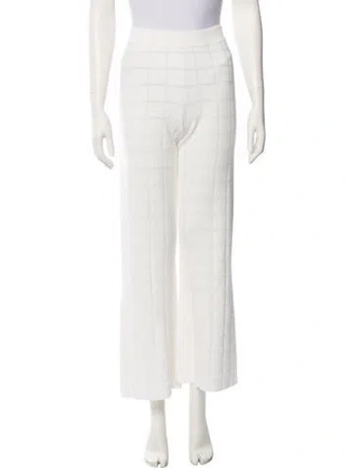 Pre-owned Solid & Striped Wide Leg Pants In Neutral