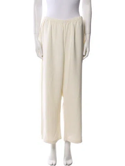Pre-owned Solid & Striped Wide Leg Pants In Neutral