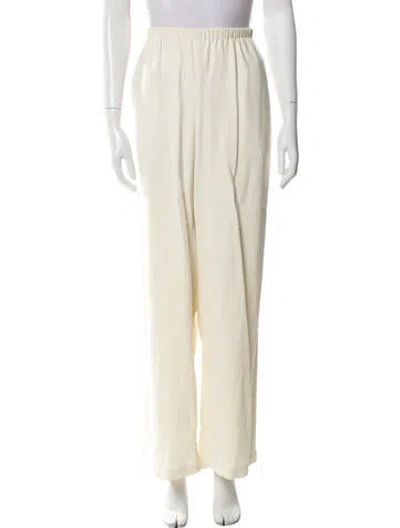 Pre-owned Solid & Striped Wide Leg Pants In Neutral
