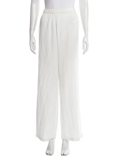 Pre-owned Solid & Striped Wide Leg Pants In Neutral