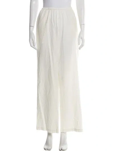 Pre-owned Solid & Striped Wide Leg Pants In Neutral