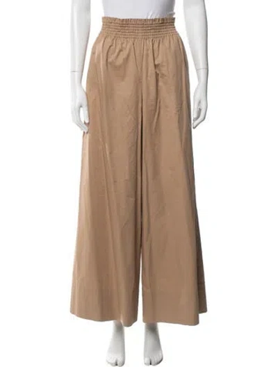 Pre-owned Solid & Striped Wide Leg Pants In Neutral