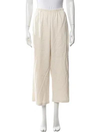 Pre-owned Solid & Striped Wide Leg Pants In Neutrals