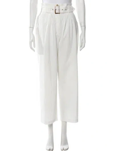 Pre-owned Solid & Striped Wide Leg Pants In Neutrals