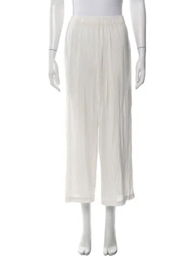 Pre-owned Solid & Striped Wide Leg Pants In Neutrals
